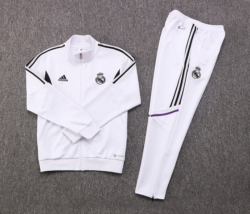 Real Madrid 22-23 | White Jacket | Junior Tracksuit