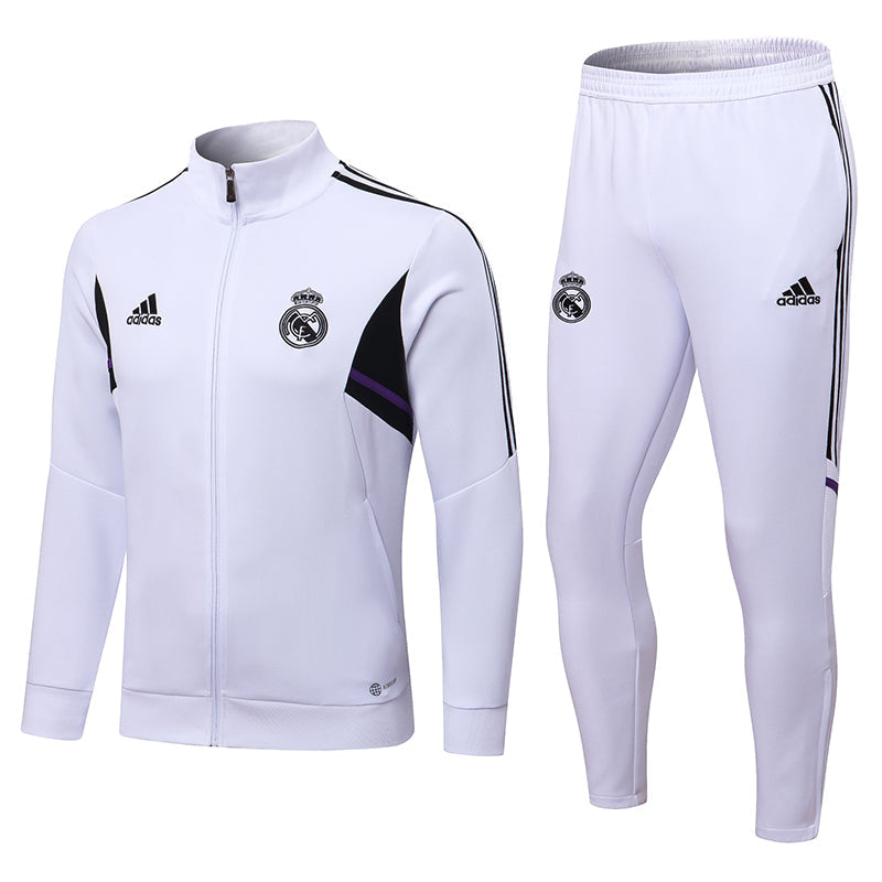 Real Madrid 22-23 | White Jacket | Junior Tracksuit